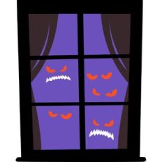 Halloween Eyeball Windows