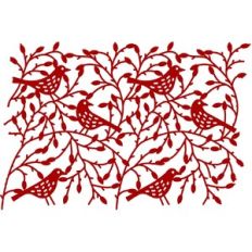 Birds and Rosehips Repeating Scene