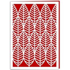 Geometric Leaf Card