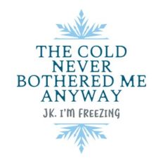 The Cold Never Bothered Me Anyway