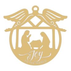 Nativity Scene Inside The Christmas Ornament