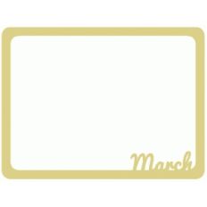 march journaling card