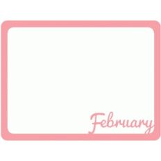 february journal card