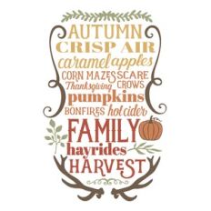Autumn Ombre Words