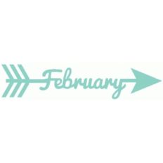 february word arrow