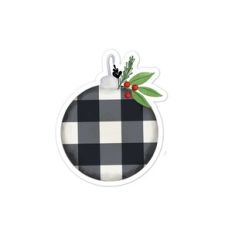 Plaid Ornament