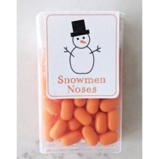 Snowmen Noses tic tac candy wrapper