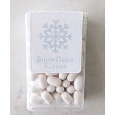 Snowflake Kisses tic tac candy wrapper