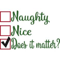 Does It Matter Check List