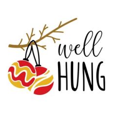 Well Hung for Funny Christmas T-Shirt