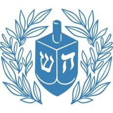 dreidel with leaves