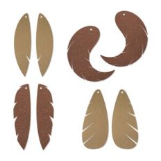Feather Earring Template, bundle Faux Leather Earrings