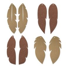 Feather Earring Template, bundle Faux Leather Earrings