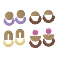 Feather Earring Template, Bohemian Leather Earrings