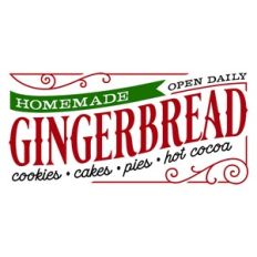 Homemade Gingerbread for Shop Sign