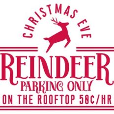 reindeer parking only
