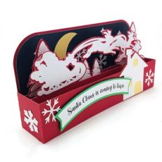 Santa's Rooftop Slimline Box Card