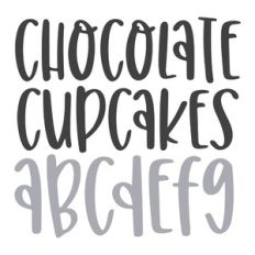 BFC Chocolate Cupcakes Brush Font