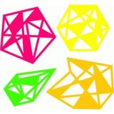 geometric blackout prisms