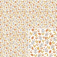 Autumn Branches and Berries Pattern