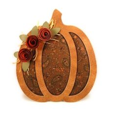 Pumpkin Contours Rolled Flowers Decor
