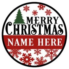 Custom Merry Christmas Circle