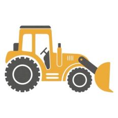 Construction Truck, Front loader Tractor digger