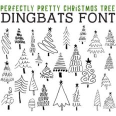 CG Perfectly Pretty Christmas Tree Dingbats