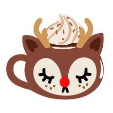 Reindeer Hot Chocolate Mug