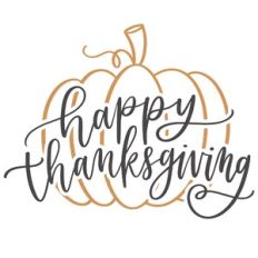 Happy Thanksgiving Pumpkin