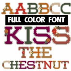 Kiss the Chestnut Color Font
