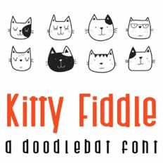 Kitty Fiddle Doodlebat Font
