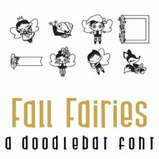 Fall Fairies Doodlebat Font