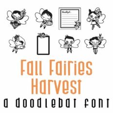 Fall Fairies - Harvest Doodlebat Font