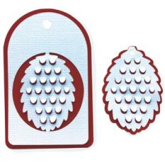 Pine Cone 3D Layered Gift Tags