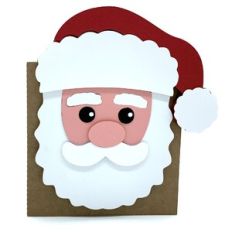 santa claus face card
