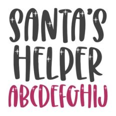 BFC Santa's Helper Sparkle Christmas Font