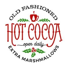 Hot Cocoa Round Sign