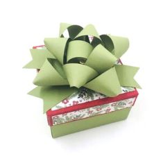 Cookie Box with 3D Bow and Peek-a-boo Liner