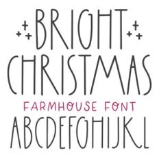 BFC Bright Christmas Farmhouse Font