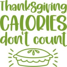 thanksgiving calories don't count
