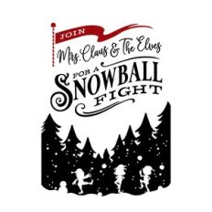 Join Mrs Claus and The Elves For A Snowball Fight