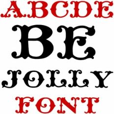 be jolly christmas font
