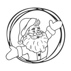 Santa Claus in frame