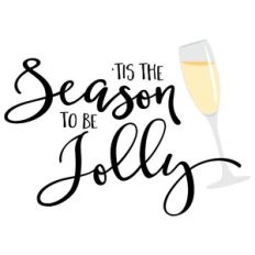 'Tis The Season To Be Jolly Christmas Wordart