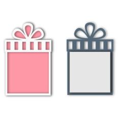 gift shape photo frame