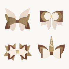 Hair Bow Bundle, Hair Bow Templates