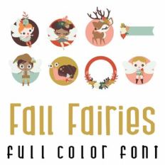 Fall Fairies Full Color Font