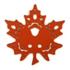 Maple Leaf Punch Art Napkin Ring