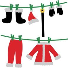 christmas clothes line